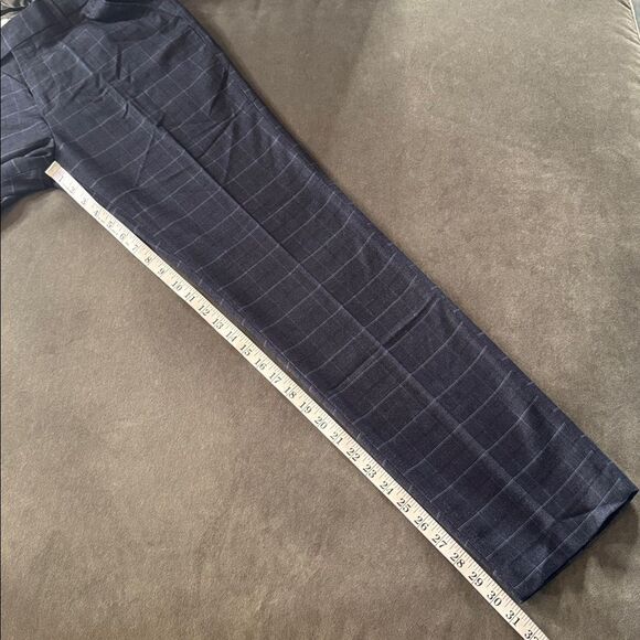 Men’s Plaid 3 Piece Suit One Button Closure Notched Lapel Jacket 34 Pants 32 NWT - Picture 12 of 14